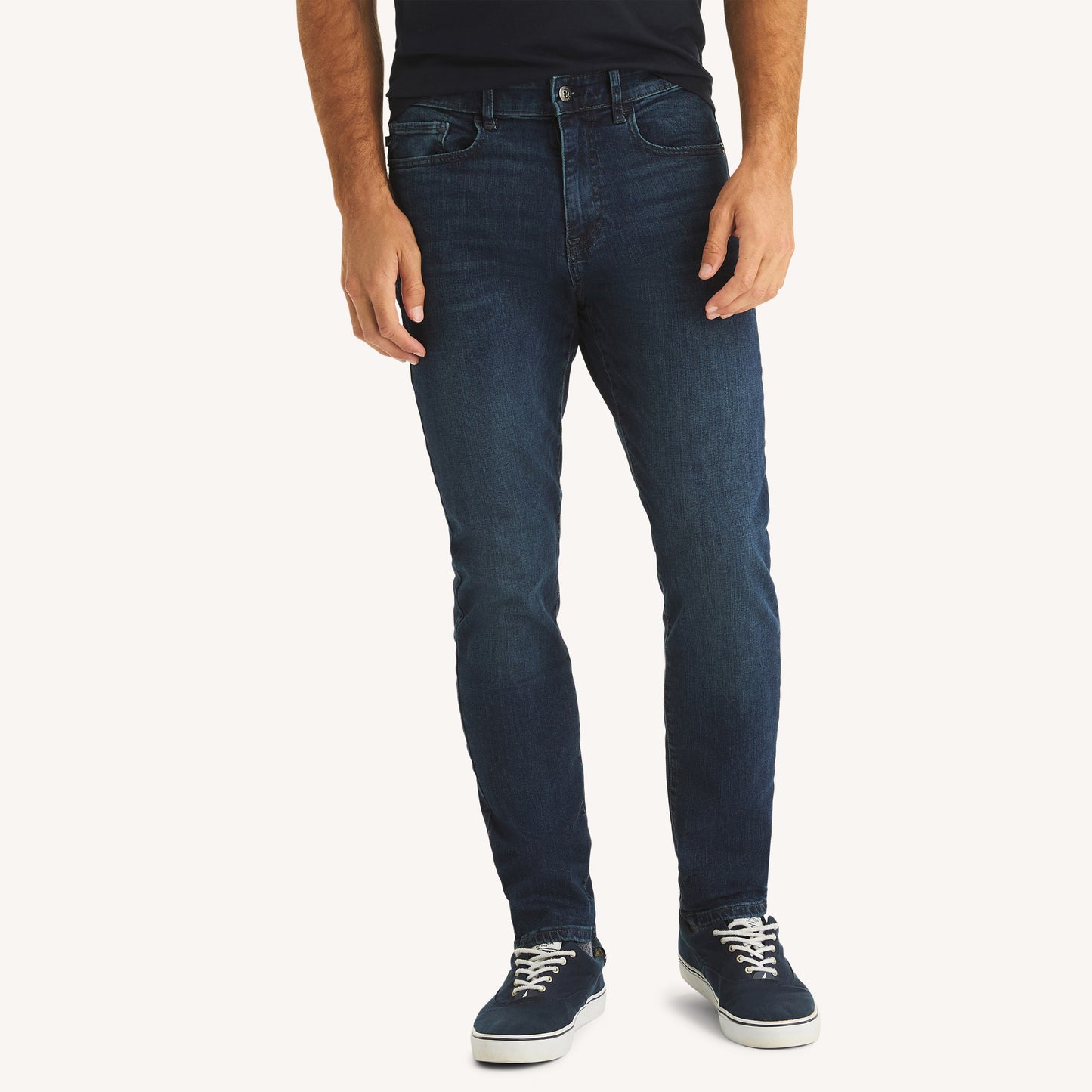 Jean atletico elástico semi ajustado