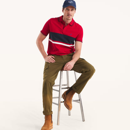 Chemise con colores combinados y ribetedo