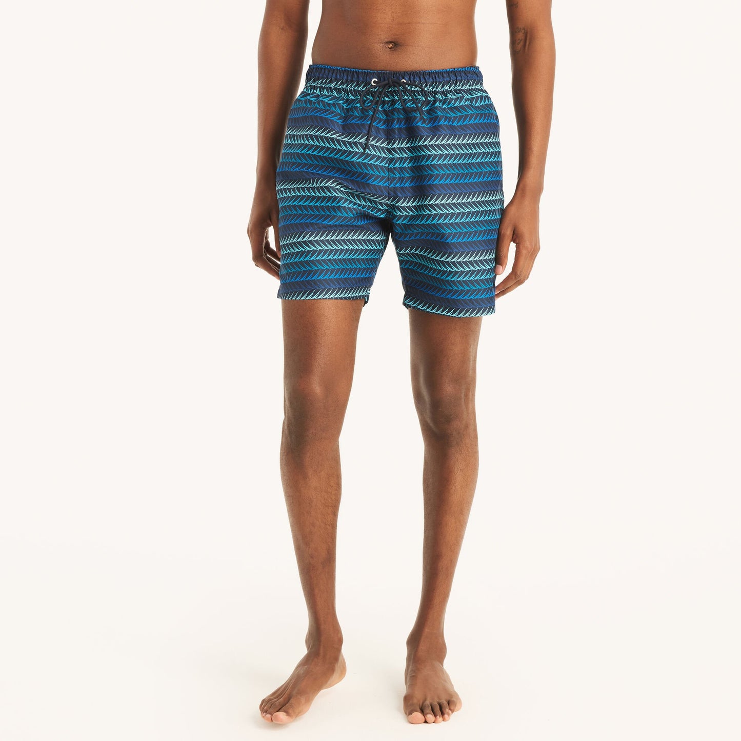 Traje de baño con rayas tipo short 6" secado rapido