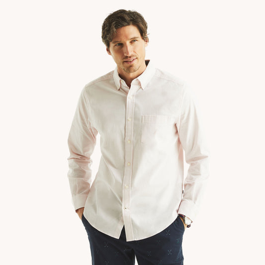 Camisa manga larga unicolor Oxford