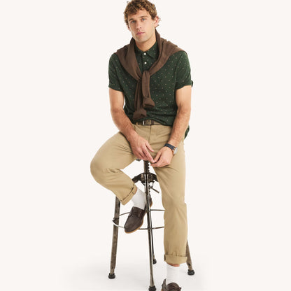 Chemise de algodón con estampado y logo