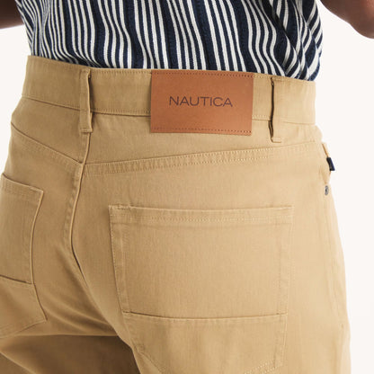 Pantalon elastico regular corte recto