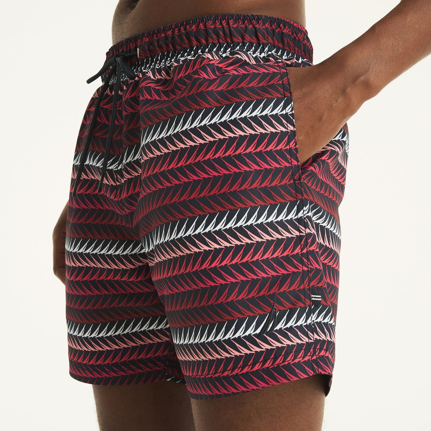 Traje de baño con rayas tipo short 6" secado rapido