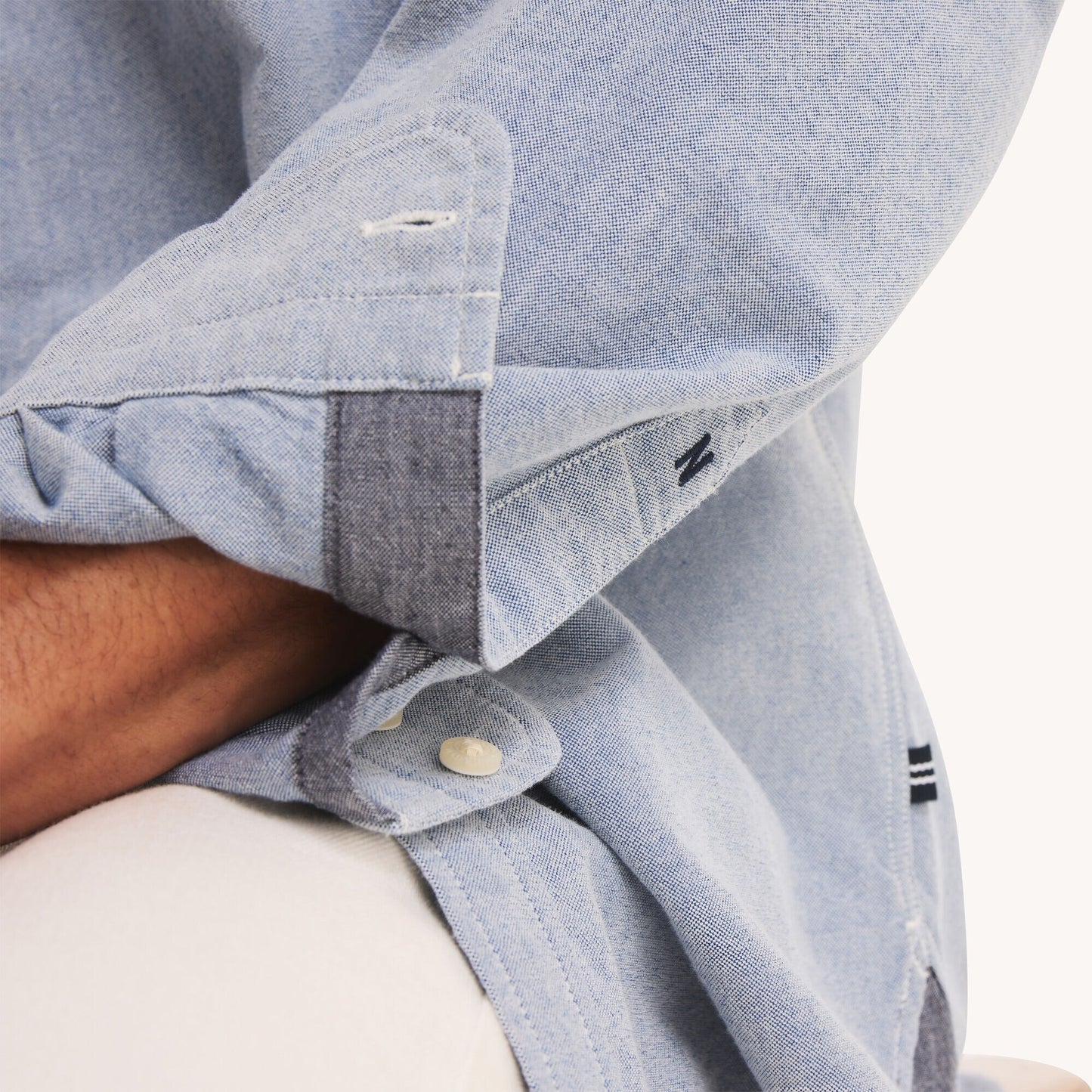 Camisa manga larga unicolor Oxford