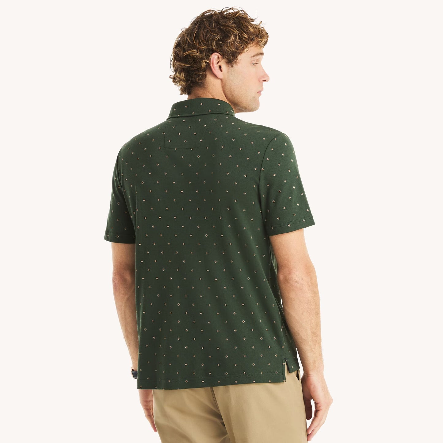 Chemise de algodón con estampado y logo