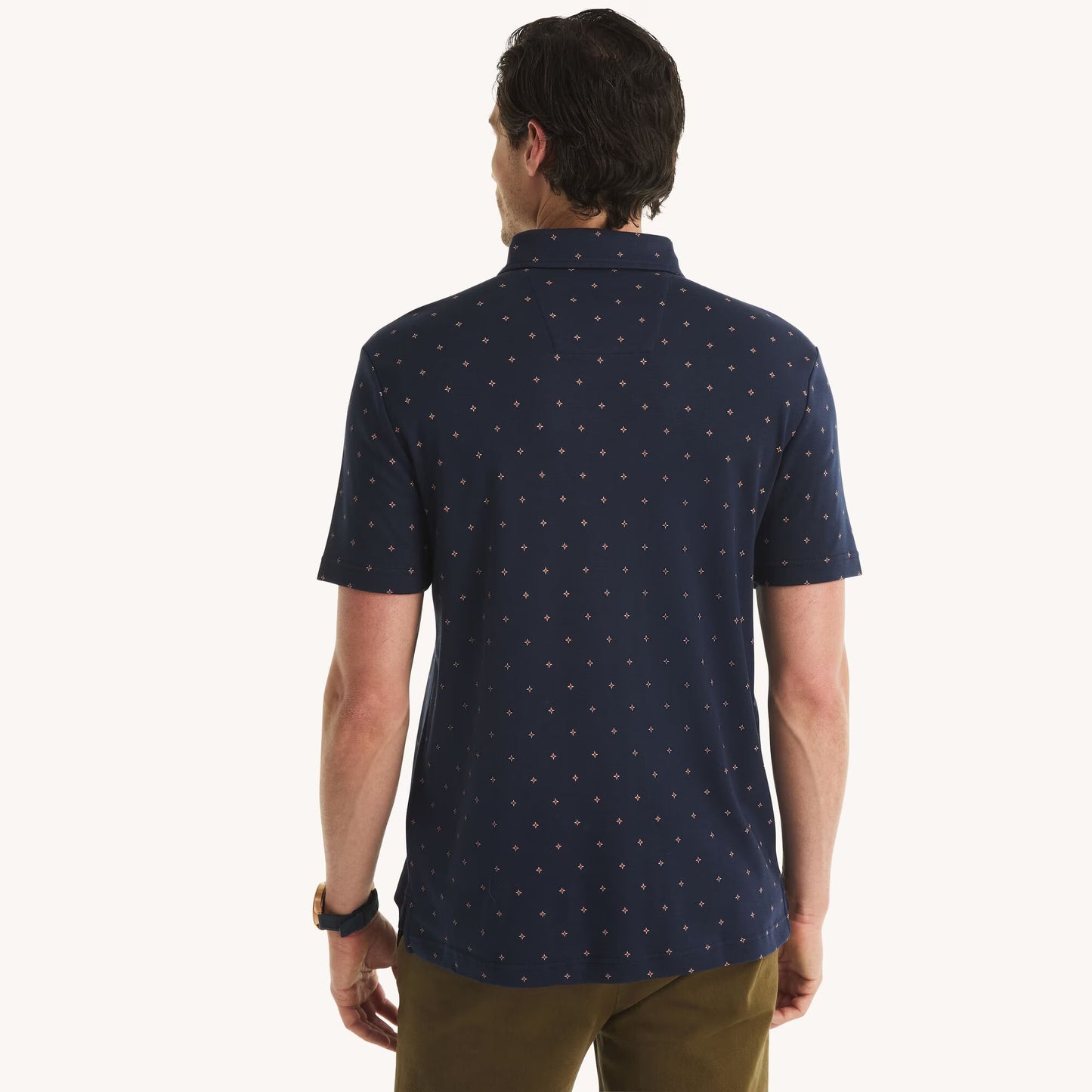 Chemise de algodón con estampado y logo