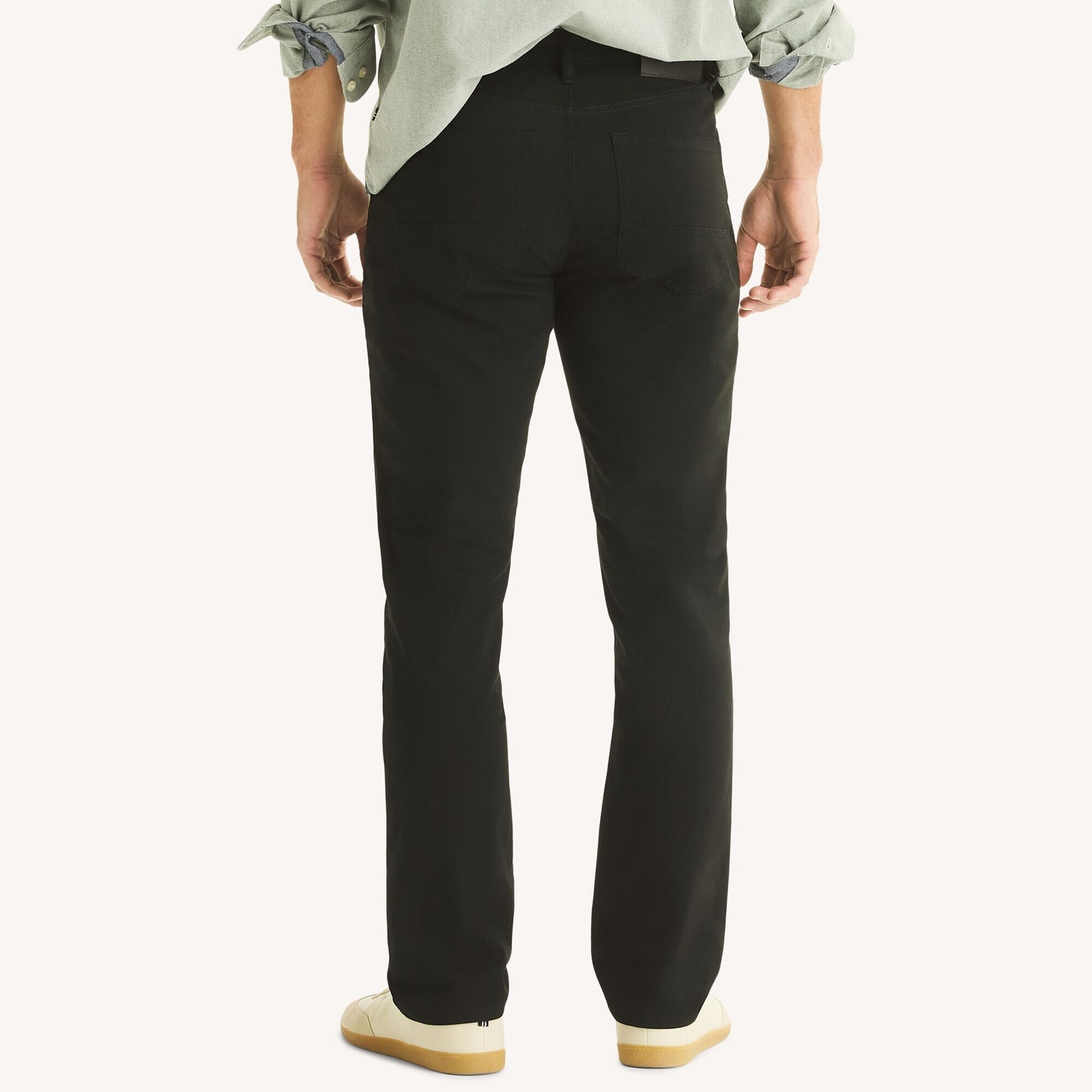 Pantalon elastico regular corte recto