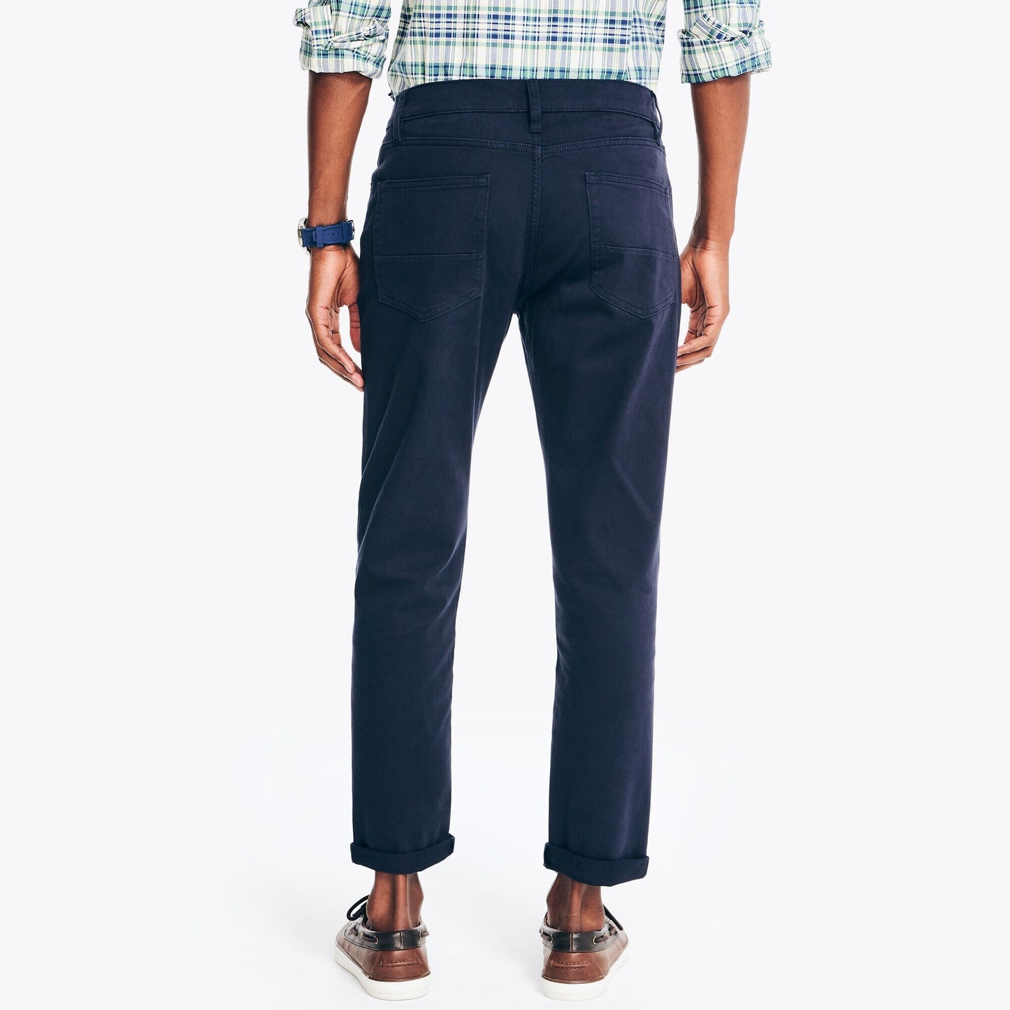 Pantalon elastico regular corte semi ajustado