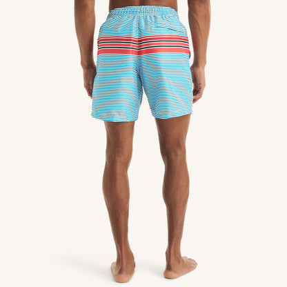 Traje de baño con rayas tipo short 6" secado rápido