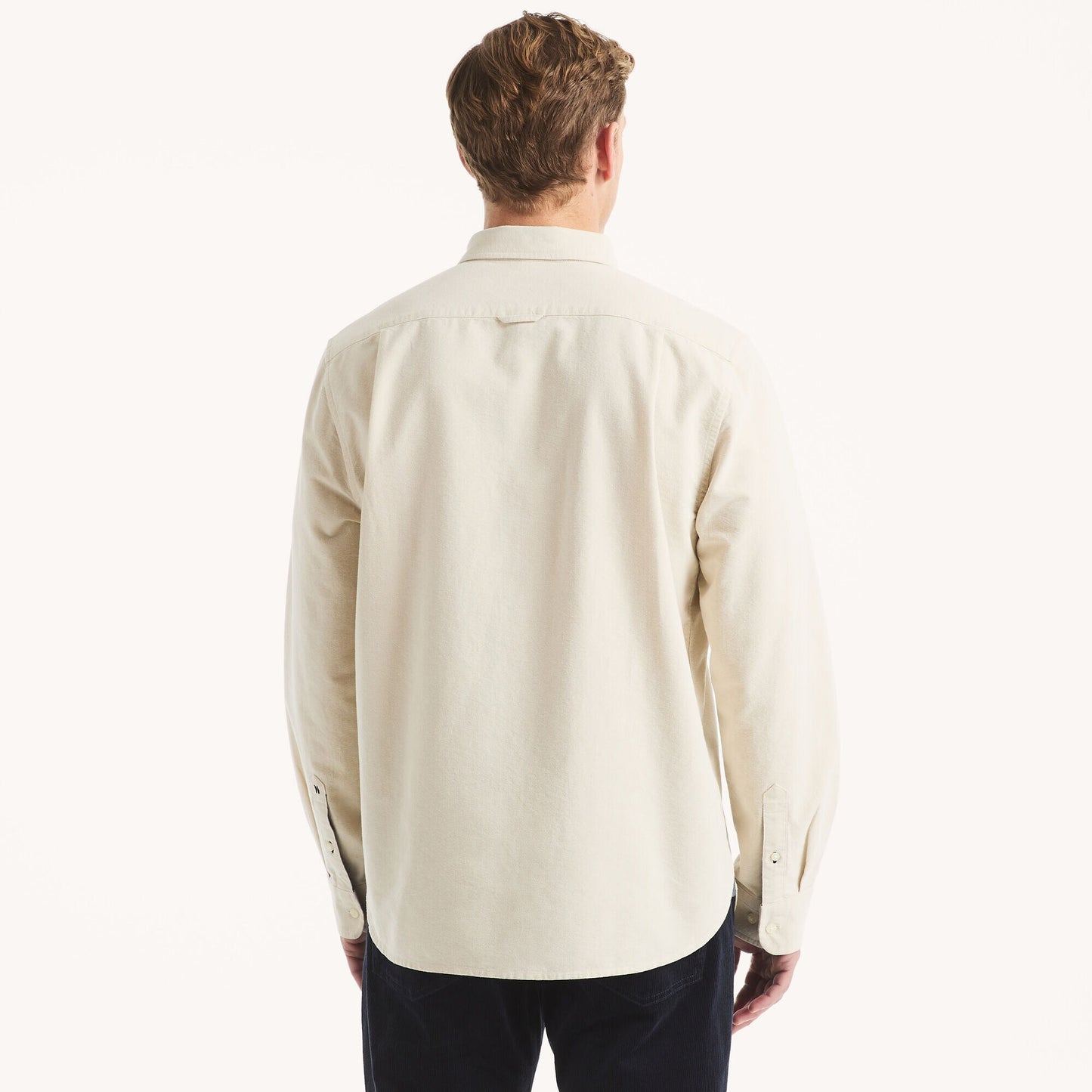 Camisa manga larga unicolor Oxford