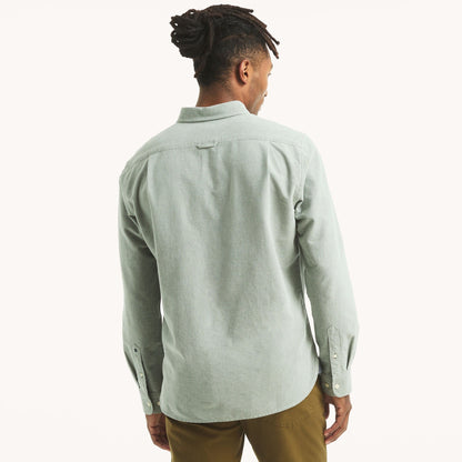 Camisa manga larga unicolor Oxford