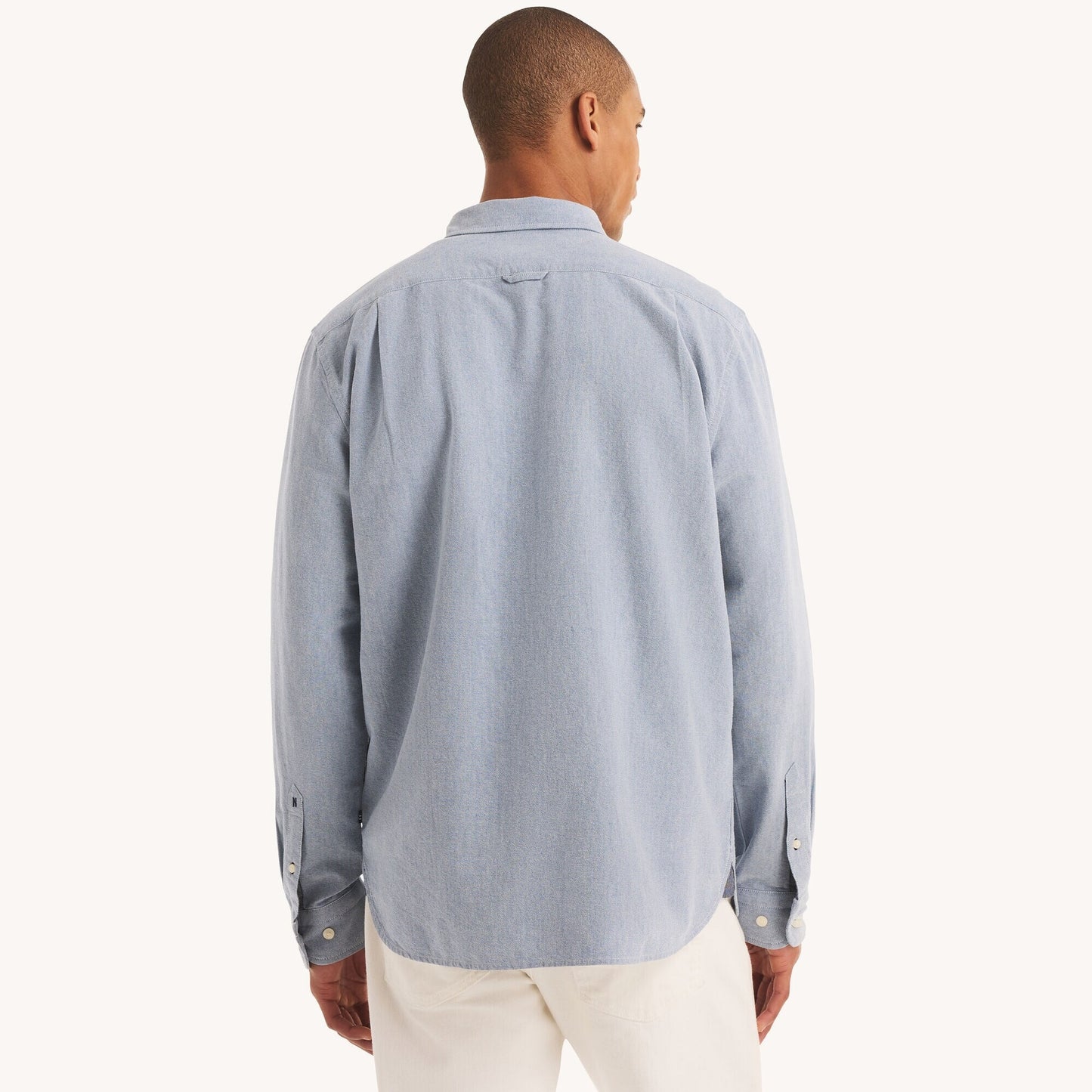 Camisa manga larga unicolor Oxford