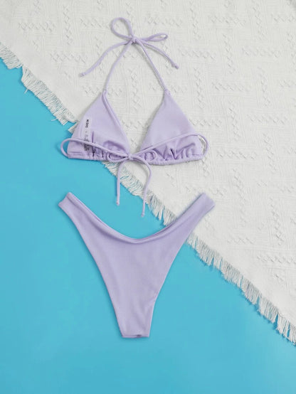 Bañador bikini unicolor
