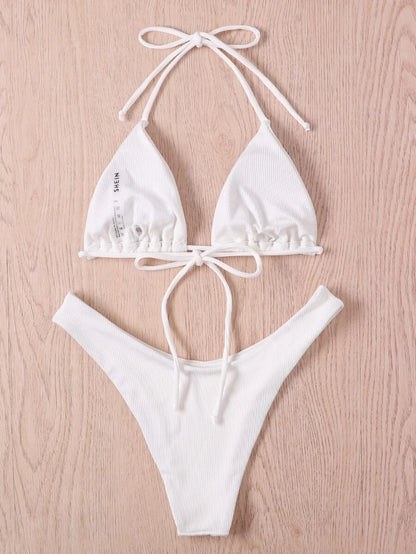 Bañador bikini unicolor