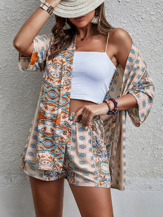 Conjunto corte holgado con estampado