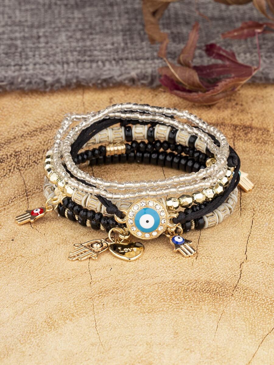 Pulsera de 6 piezas estilo bohemio