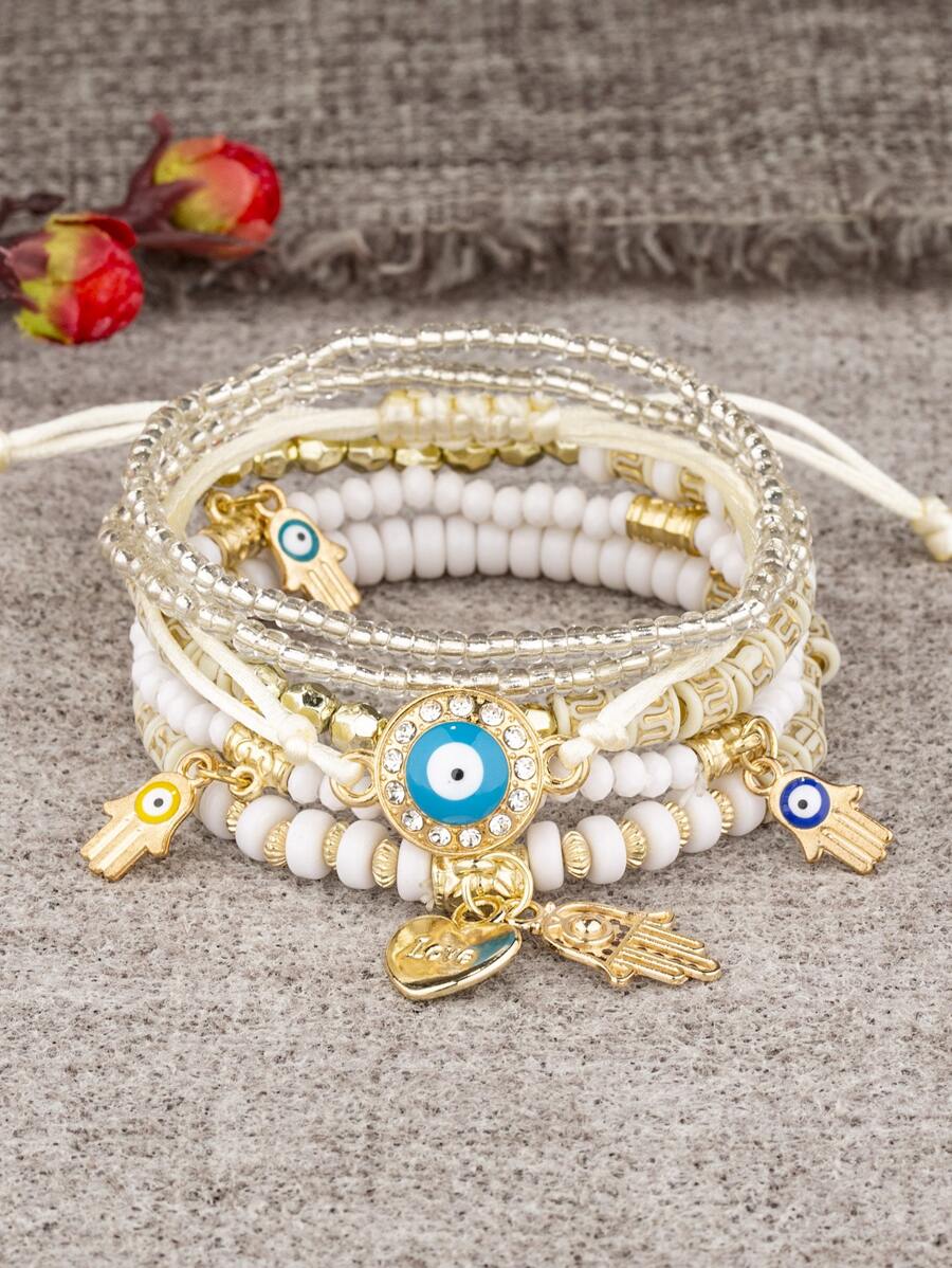 Pulsera de 6 piezas estilo bohemio