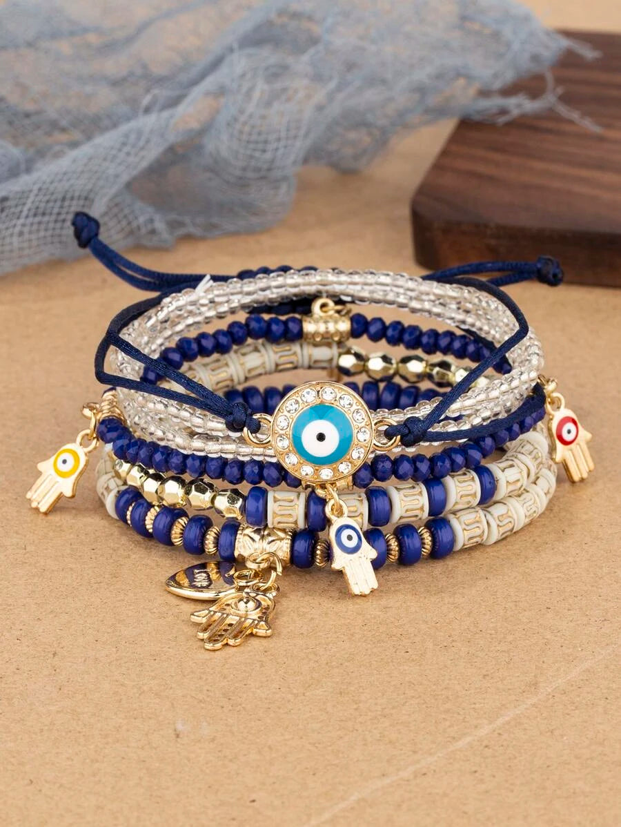 Pulsera de 6 piezas estilo bohemio