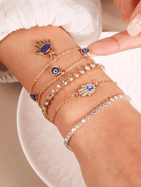 Conjunto de 5 pulseras