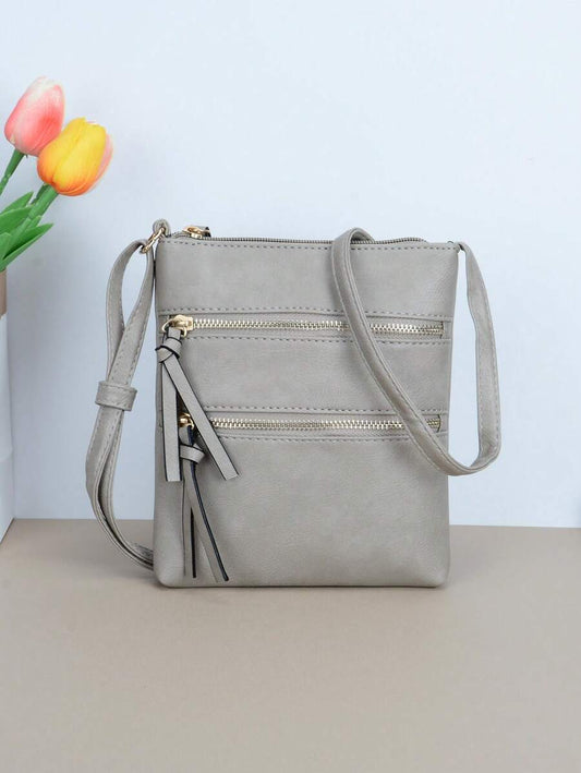 Bolso cruzado unicolor