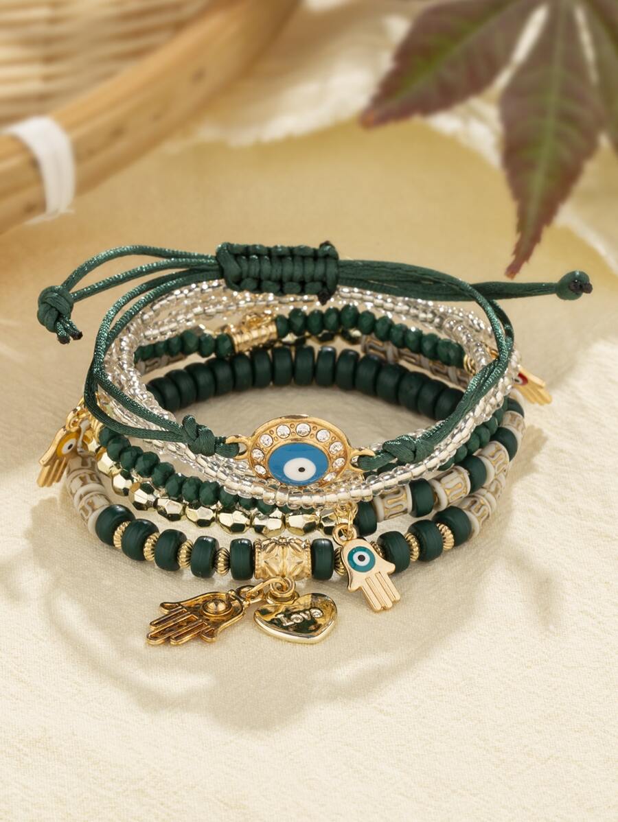 Pulsera de 6 piezas estilo bohemio