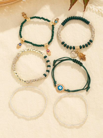 Pulsera de 6 piezas estilo bohemio