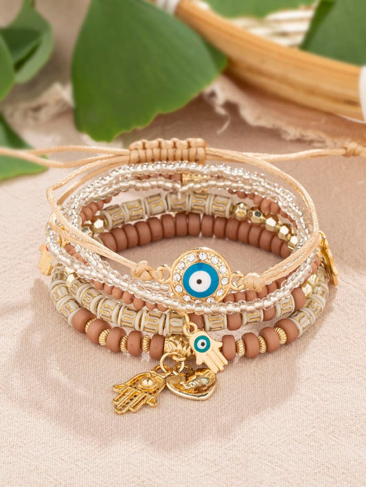 Pulsera de 6 piezas estilo bohemio