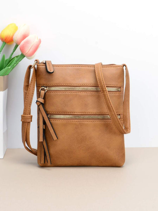 Bolso cruzado unicolor