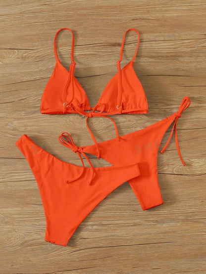 Bañador bikini unicolor