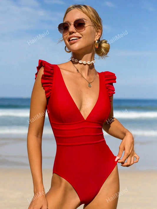 Traje de baño enterizo de espalda baja