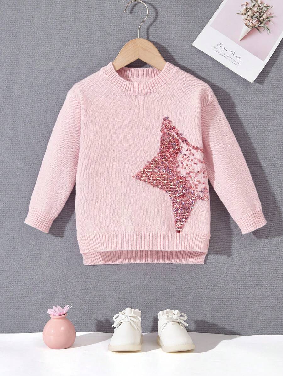 Jersey con estampado de estrella para niña