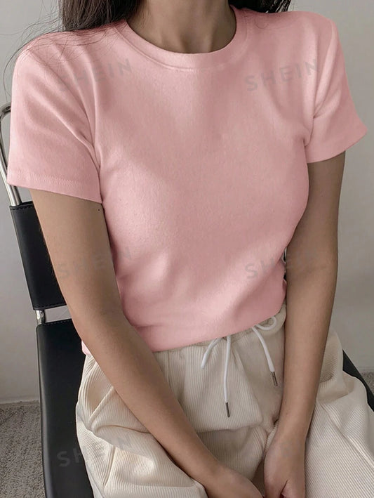 Camiseta de cuello redondo