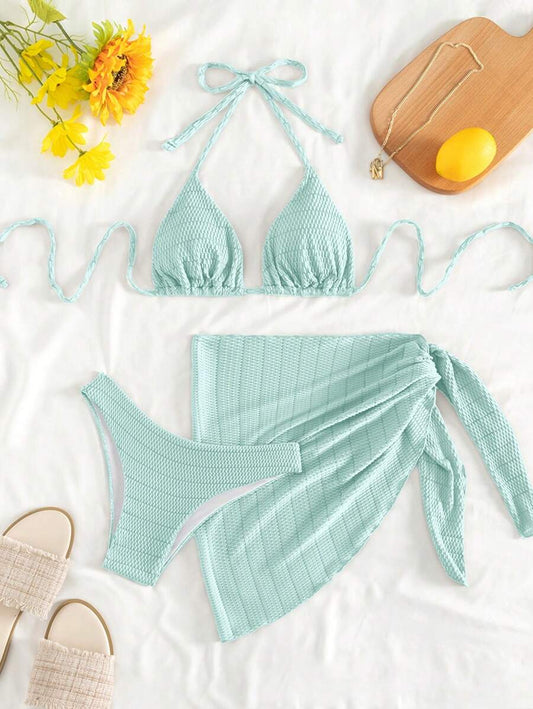 Traje de baño texturizado