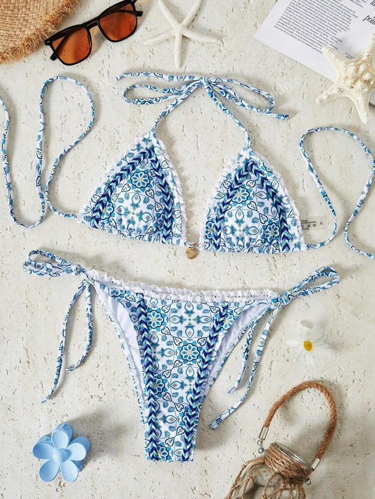 Bañador bikini con estampado floral