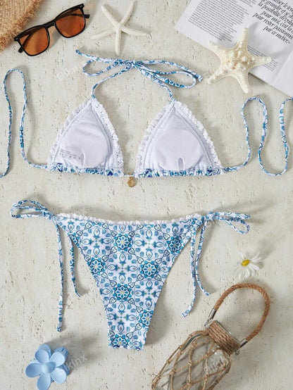 Bañador bikini con estampado floral