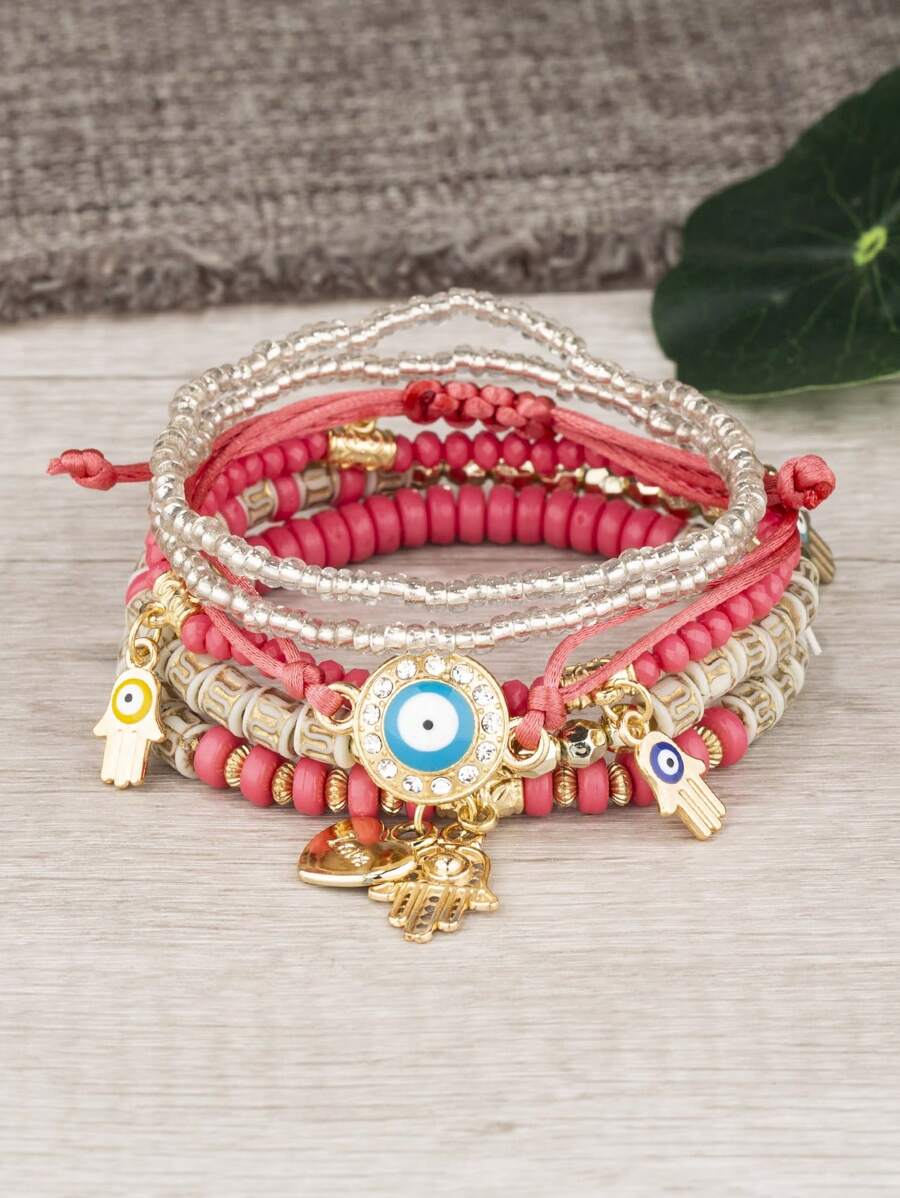 Pulsera de 6 piezas estilo bohemio