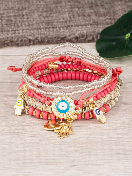 Pulsera de 6 piezas estilo bohemio