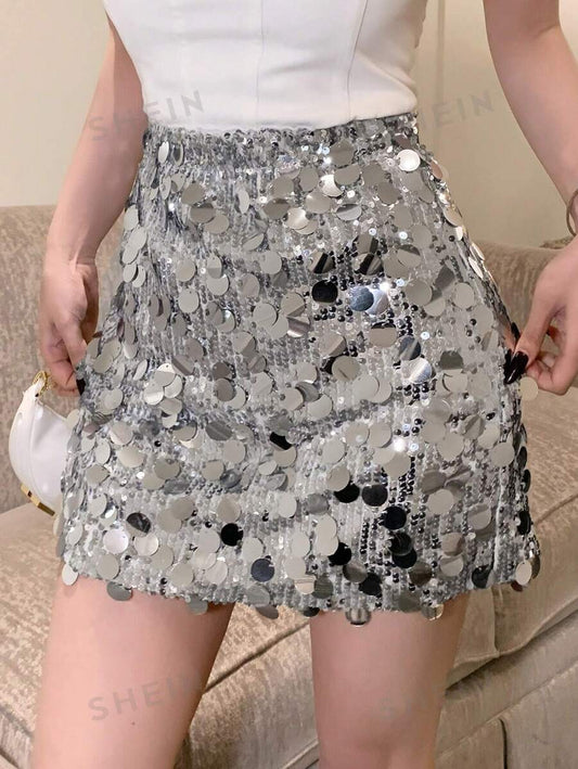 Minifalda con lentejuelas