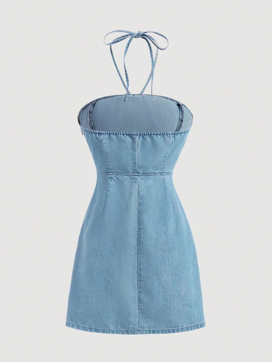 Vestido denim casual