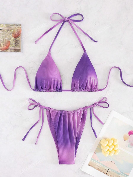 Bañador bikini con diseño degradado