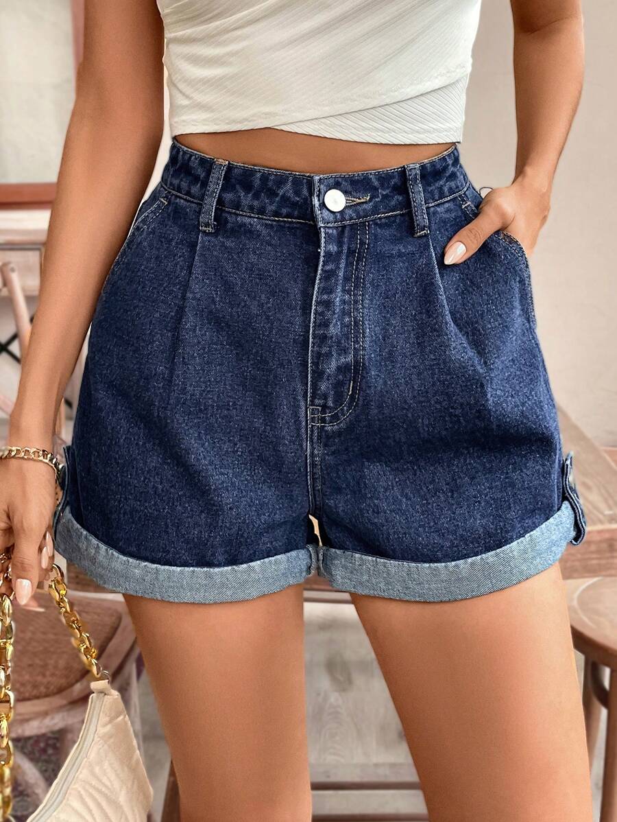 Shorts con dobladillo