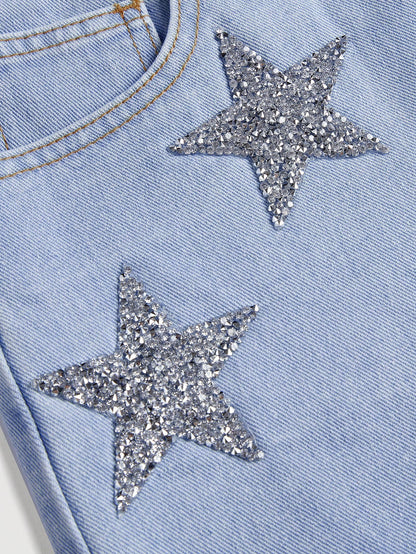 Short deshilachados con estrellas