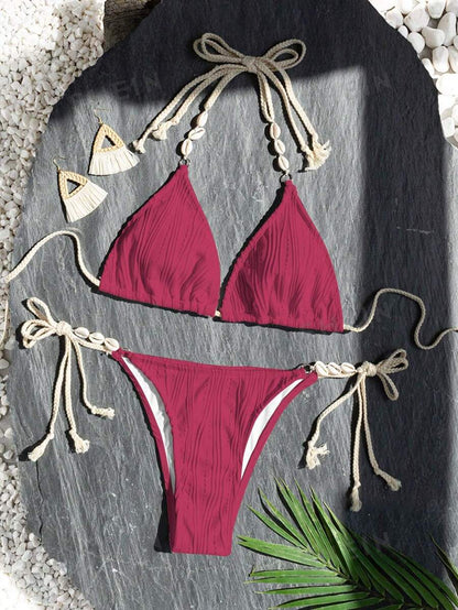 Bañador bikini unicolor