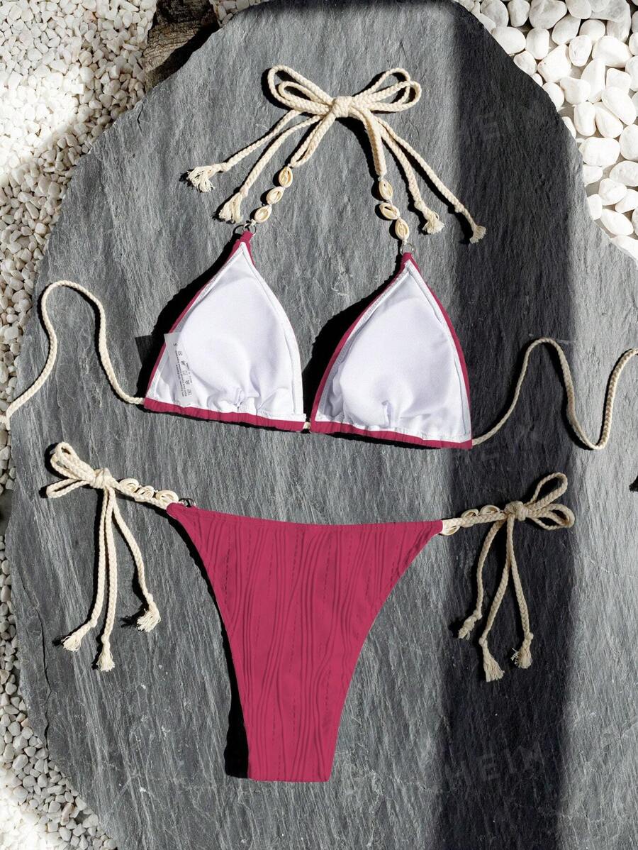 Bañador bikini unicolor