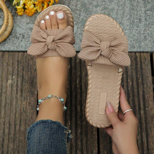 Sandalias con diseño de lazo
