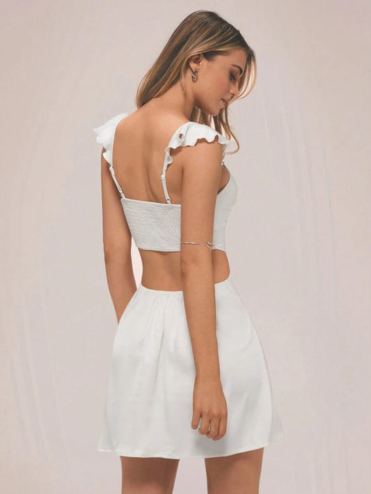 Vestido con espalda descubierta