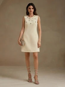 Vestido elegante unicolor