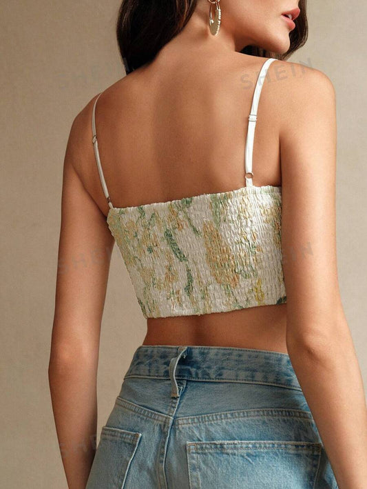Top de tirantes con estampado floral