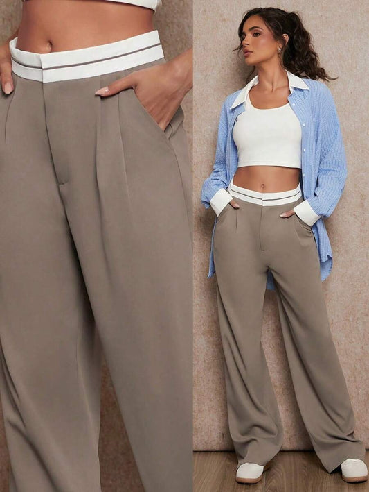 Pantalon casual con parche
