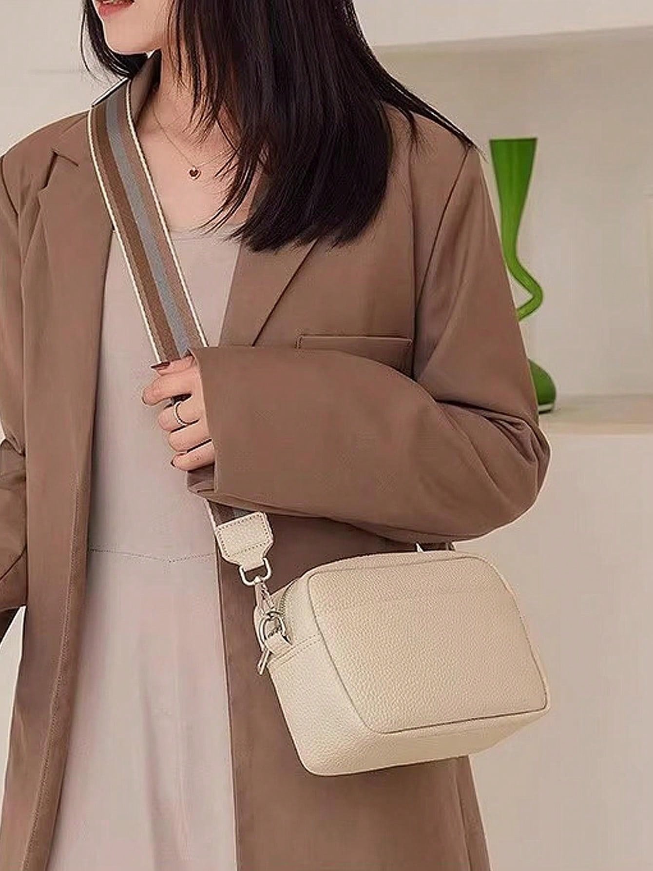 Bolso cruzado de cuerina